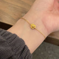 Delicate Artisan Gold Bracelet