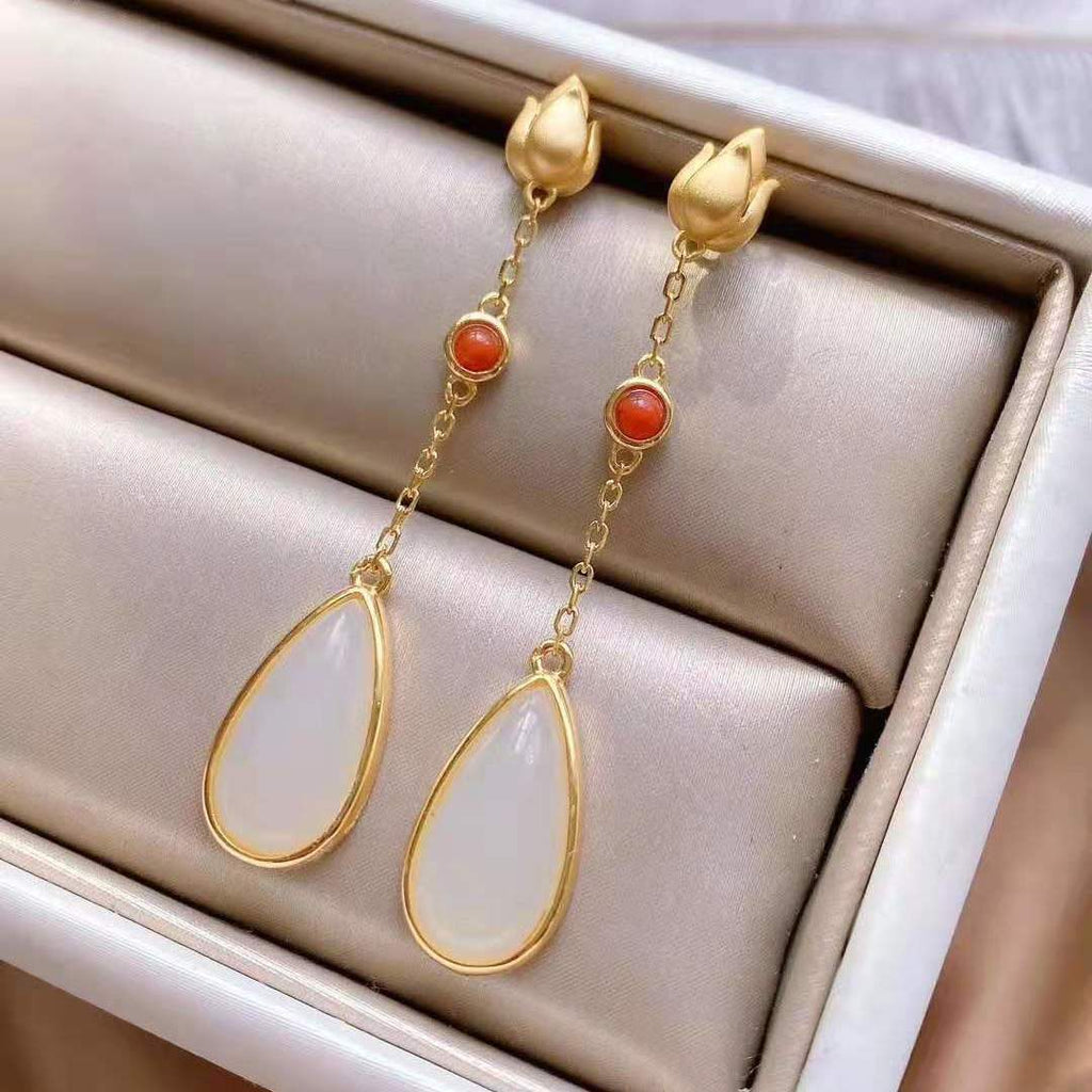 Delicate Artisan Gold Earring