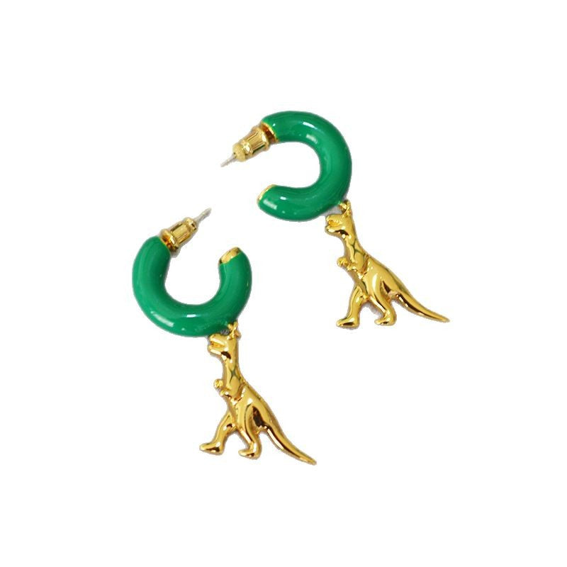 Vintage Handmade Gold Earring