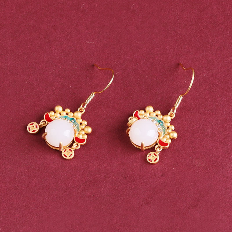 Delicate Artisan Gold Earring