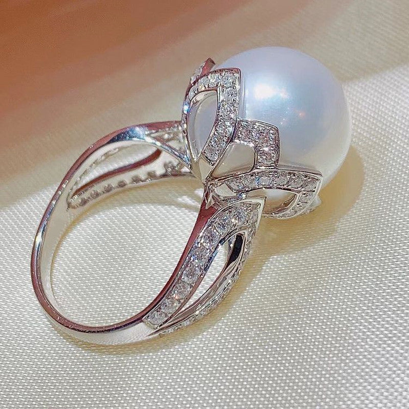 Romantic Pearl Ring for Special Moments