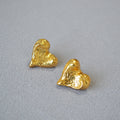 Vintage Handmade Gold Earring