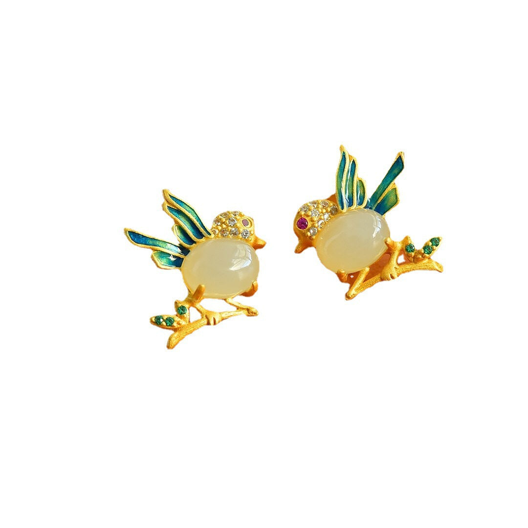Vintage Handmade Gold Earring