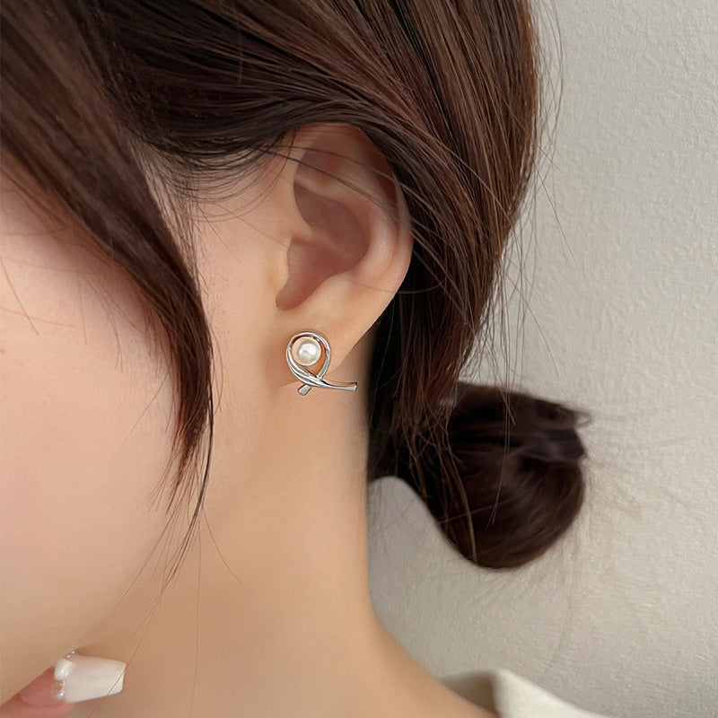 Delicate Artisan Pearl Earring