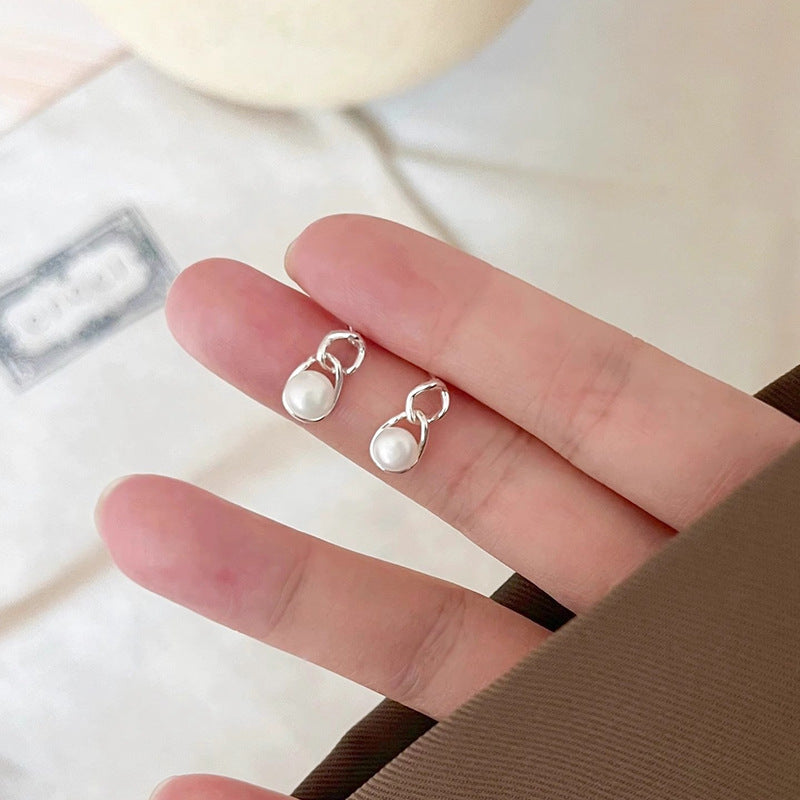 Delicate Artisan Pearl Earring
