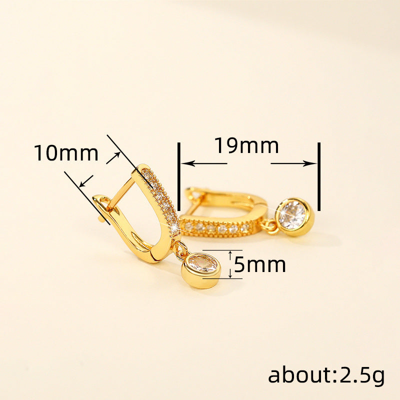 Vintage Handmade Gold Earring