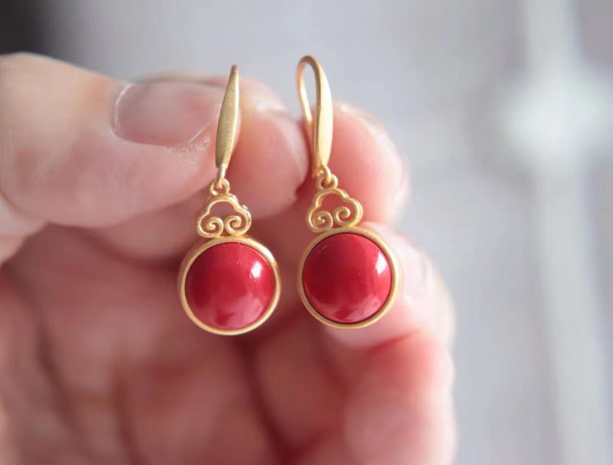 Delicate Artisan Gold Earring