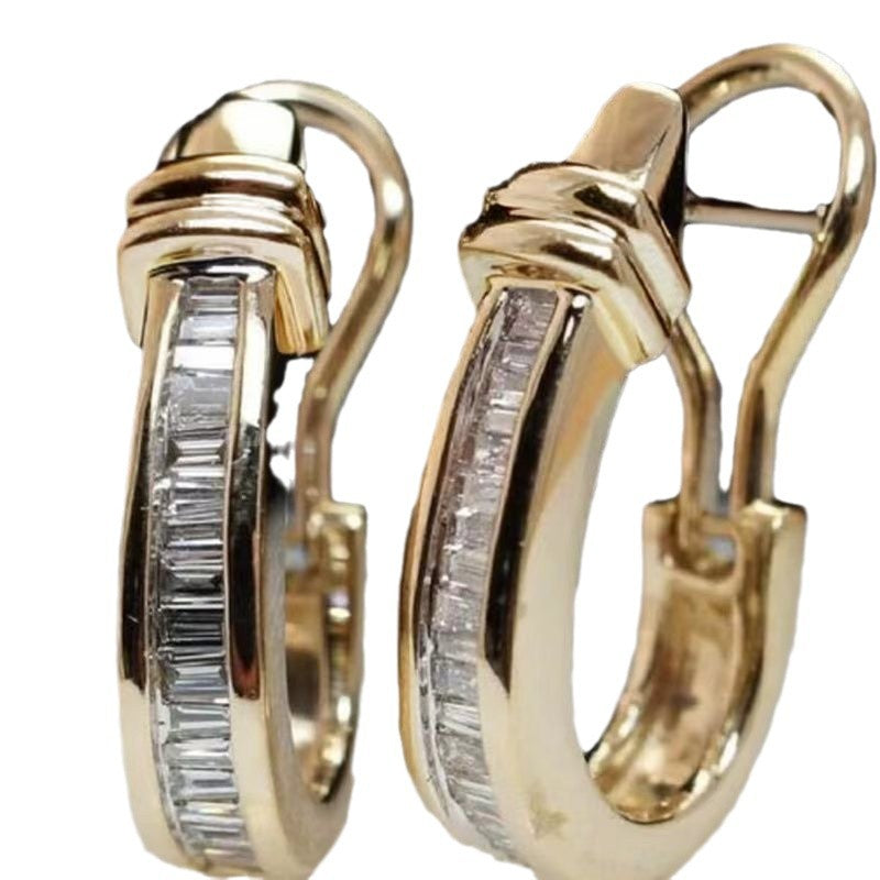 Vintage Handmade Gold Earring