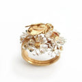 Delicate Artisan Gold Ring