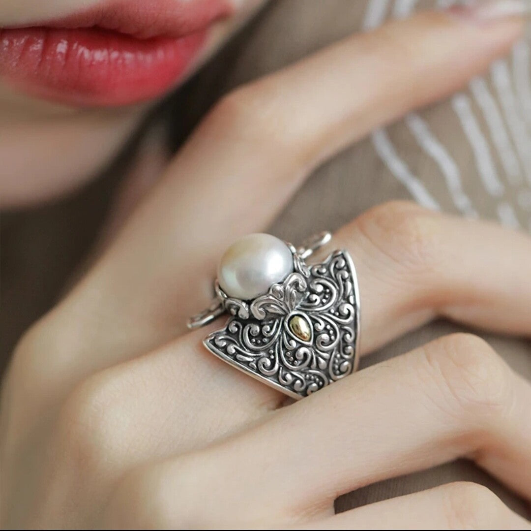 Beautiful Silver Ring with Unique Style