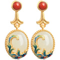 Delicate Artisan Gold Earring