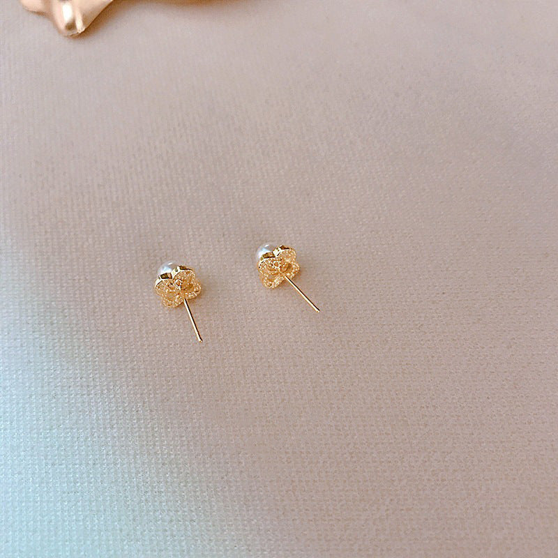 Delicate Artisan Pearl Earring
