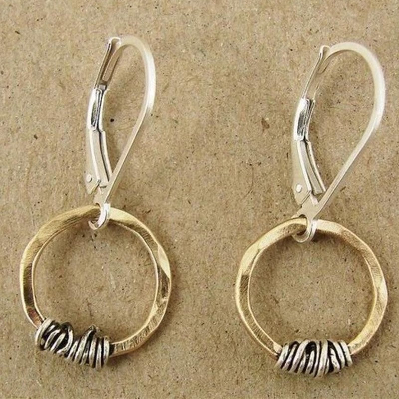 Delicate Artisan Gold Earring