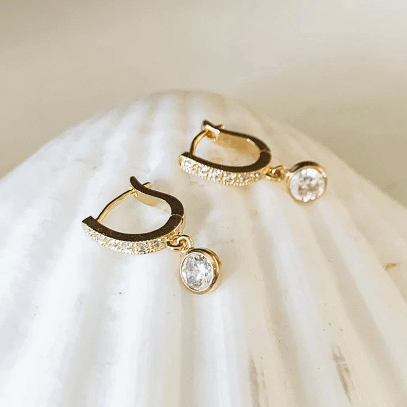 Vintage Handmade Gold Earring