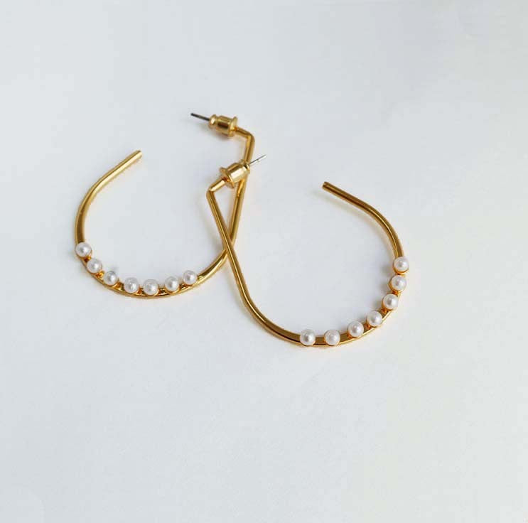 Vintage Handmade Gold Earring