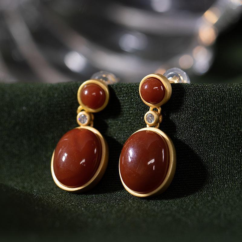 Delicate Artisan Gold Earring