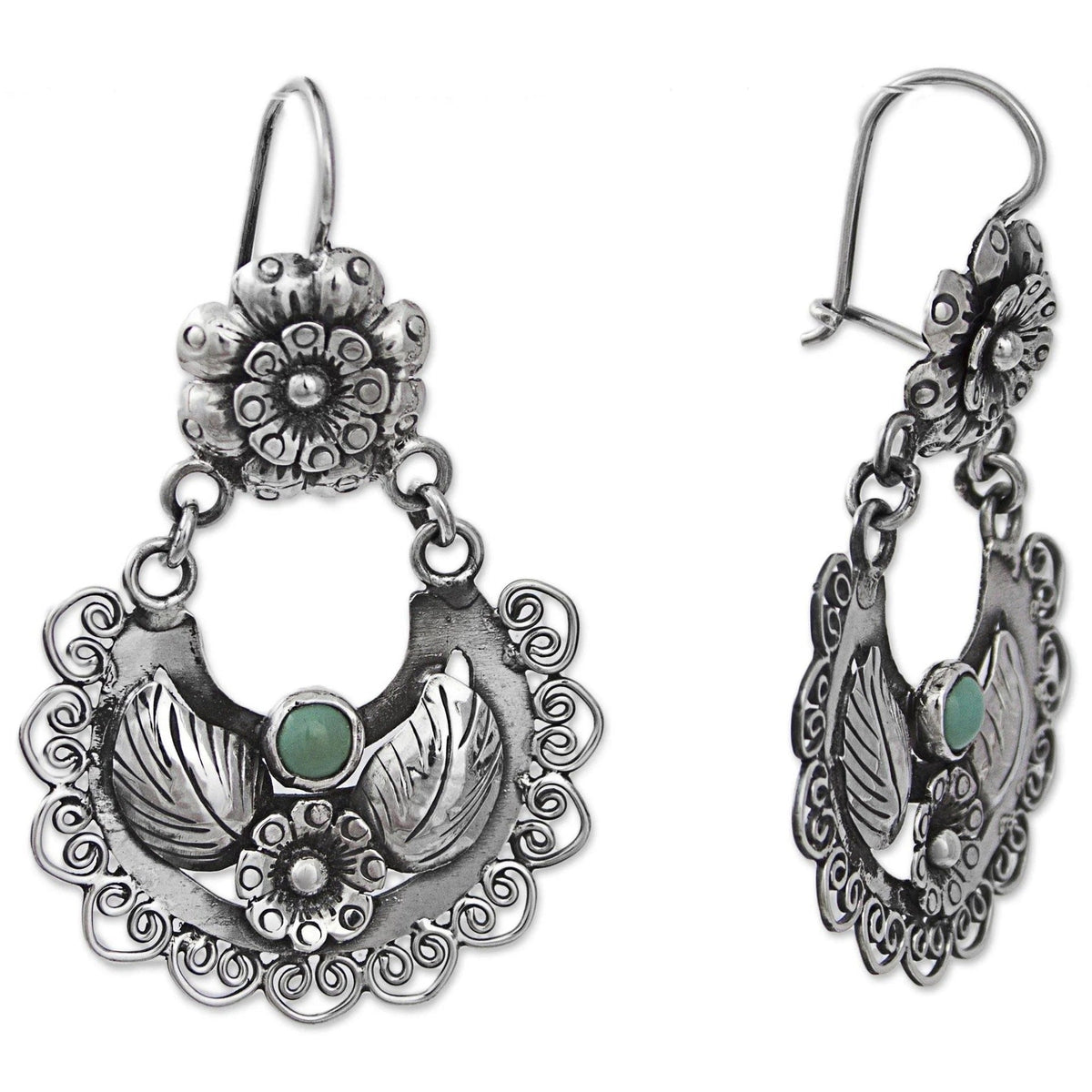 Delicate Artisan Silver Earring