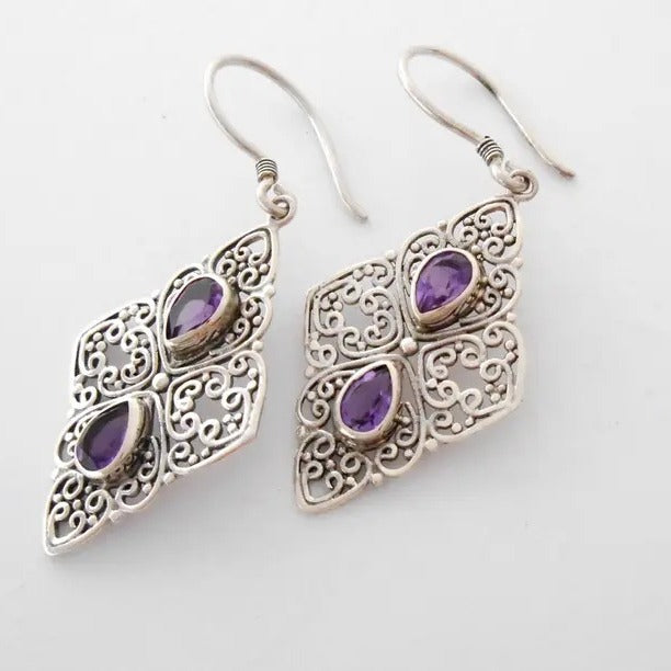 Vintage Handmade Silver Earring