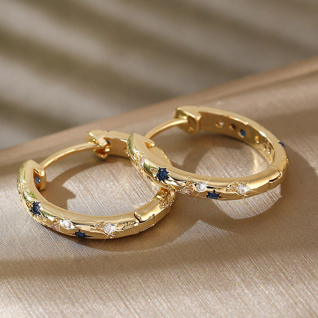 Vintage Handmade Gold Earring
