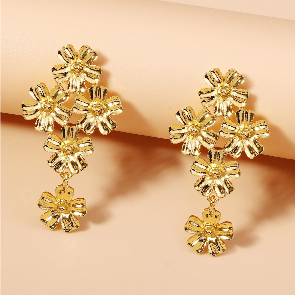 Delicate Artisan Gold Earring