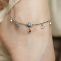 Delicate Artisan Silver Anklet