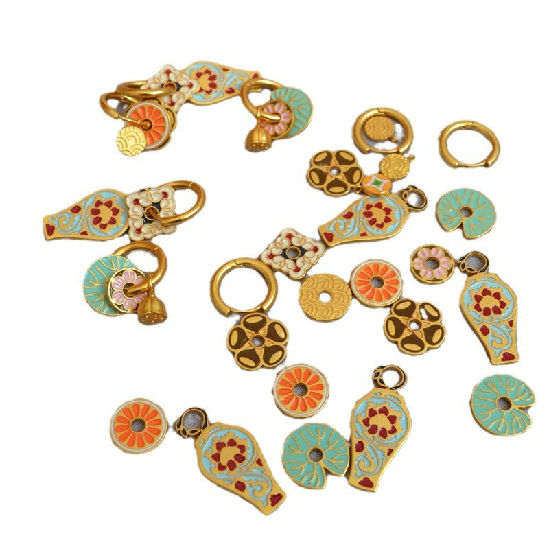Delicate Artisan Gold Earring