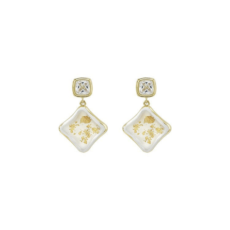 Delicate Artisan Gold Earring