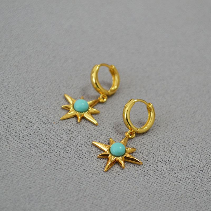 Delicate Artisan Gold Earring