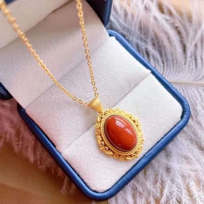 Delicate Artisan Gold Pendant