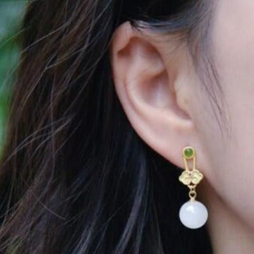 Delicate Artisan Gold Earring