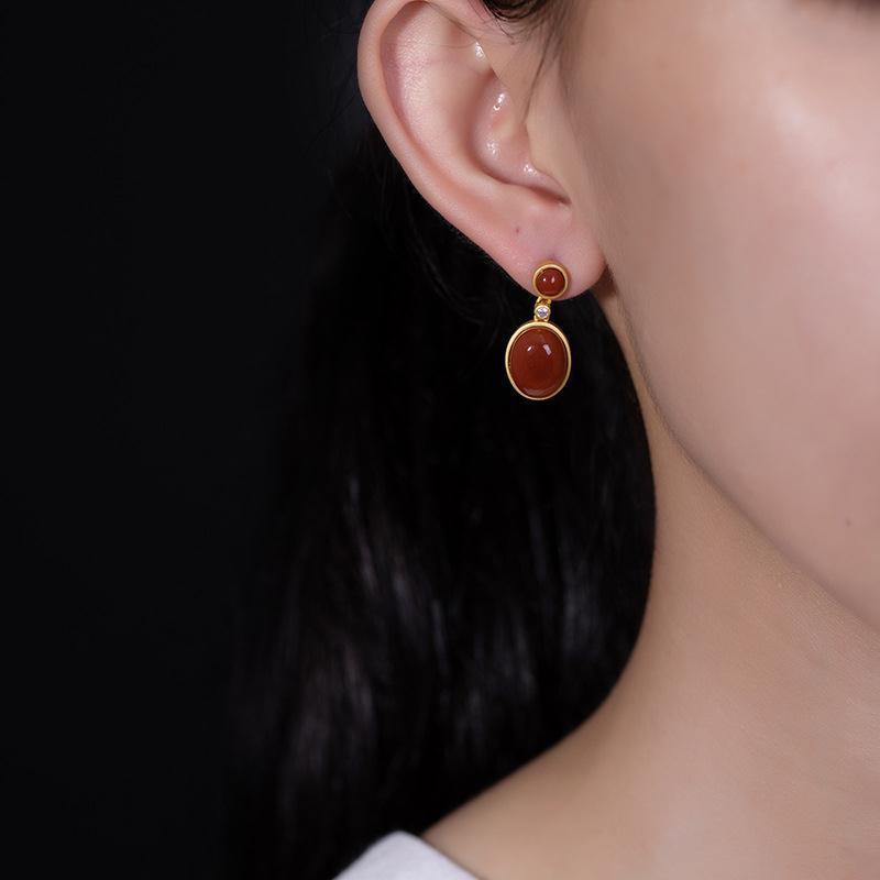 Delicate Artisan Gold Earring