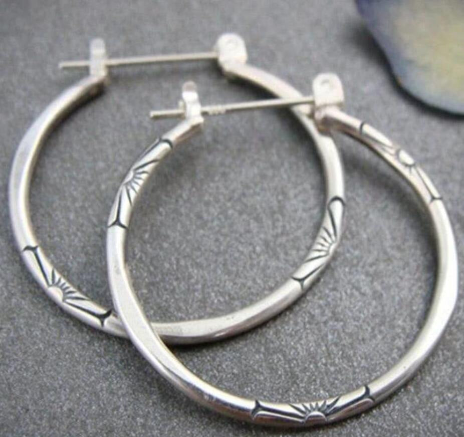 Vintage Handmade Silver Earring
