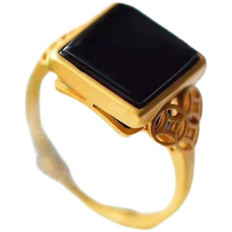 Delicate Artisan Gold Ring