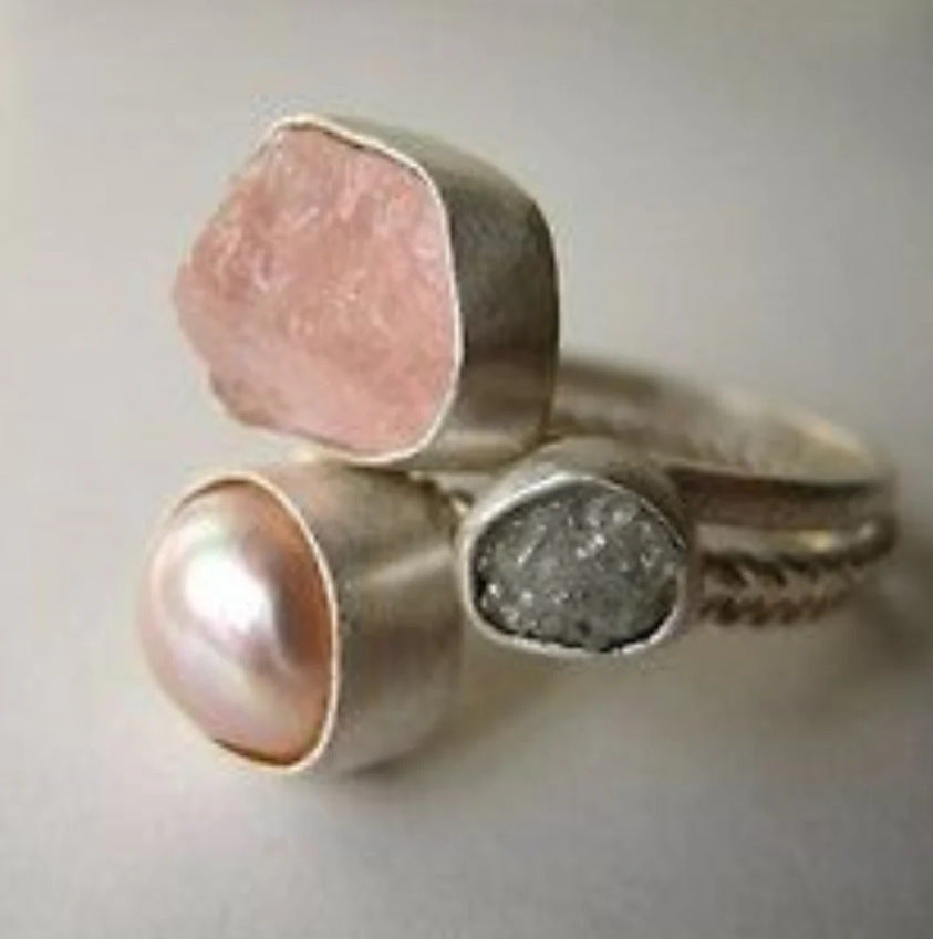 Delicate Artisan Pearl Ring