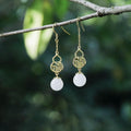 Delicate Artisan Gold Earring