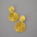 Vintage Handmade Gold Earring