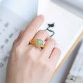 Delicate Artisan Gold Ring