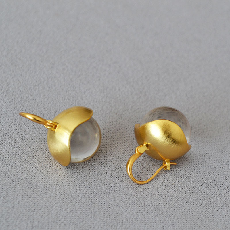 Delicate Artisan Gold Earring