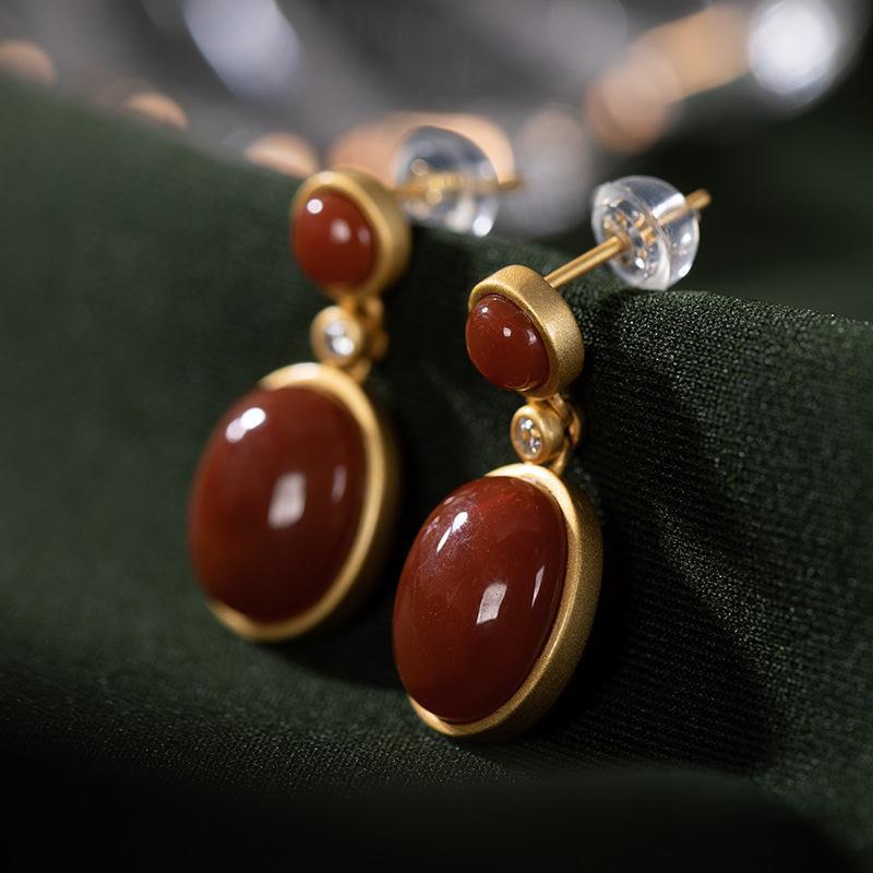 Delicate Artisan Gold Earring