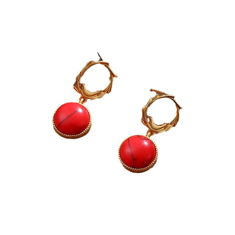 Delicate Artisan Gold Earring