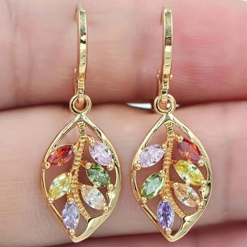 Delicate Artisan Gold Earring