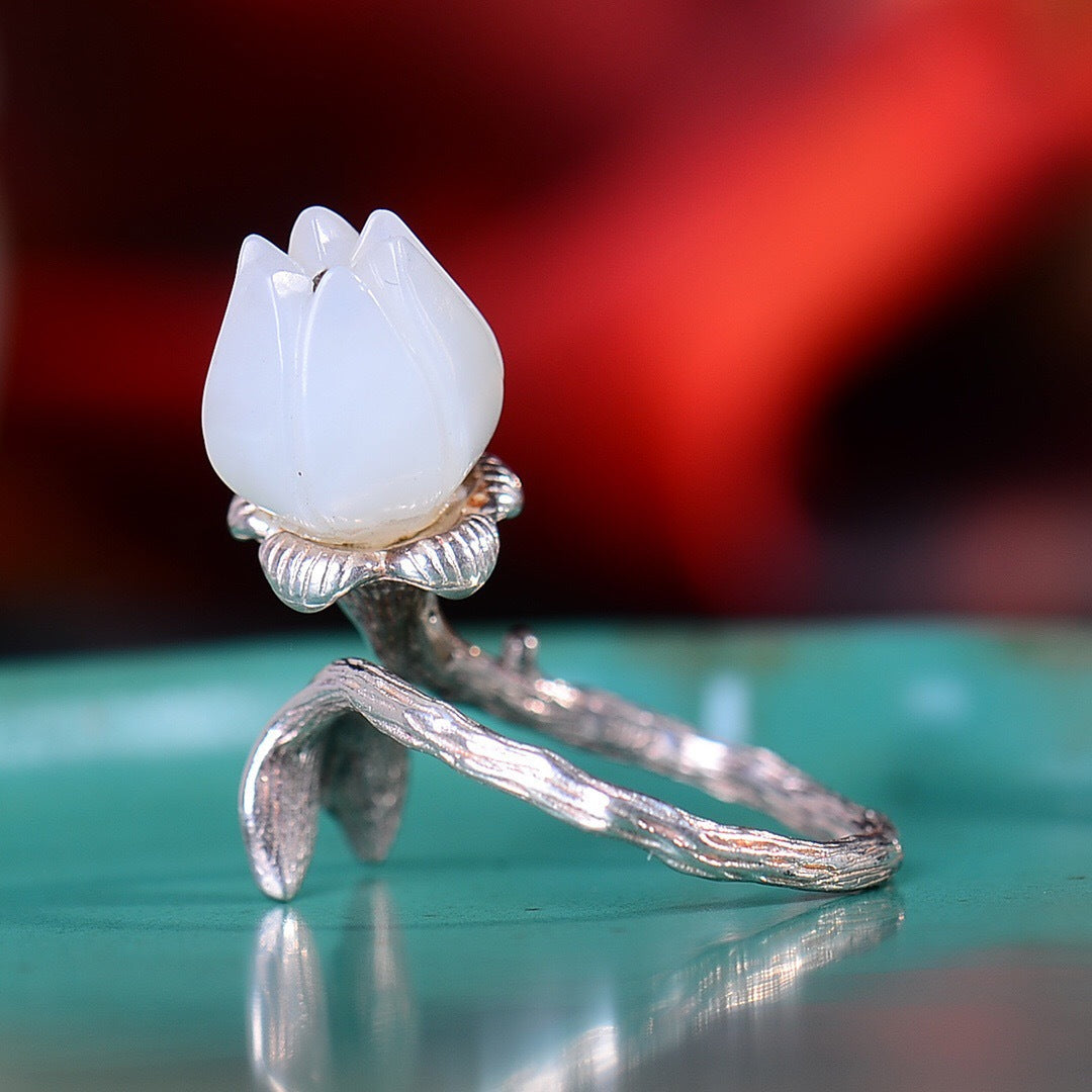 Delicate Artisan Silver Ring