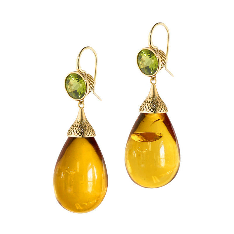 Delicate Artisan Gold Earring