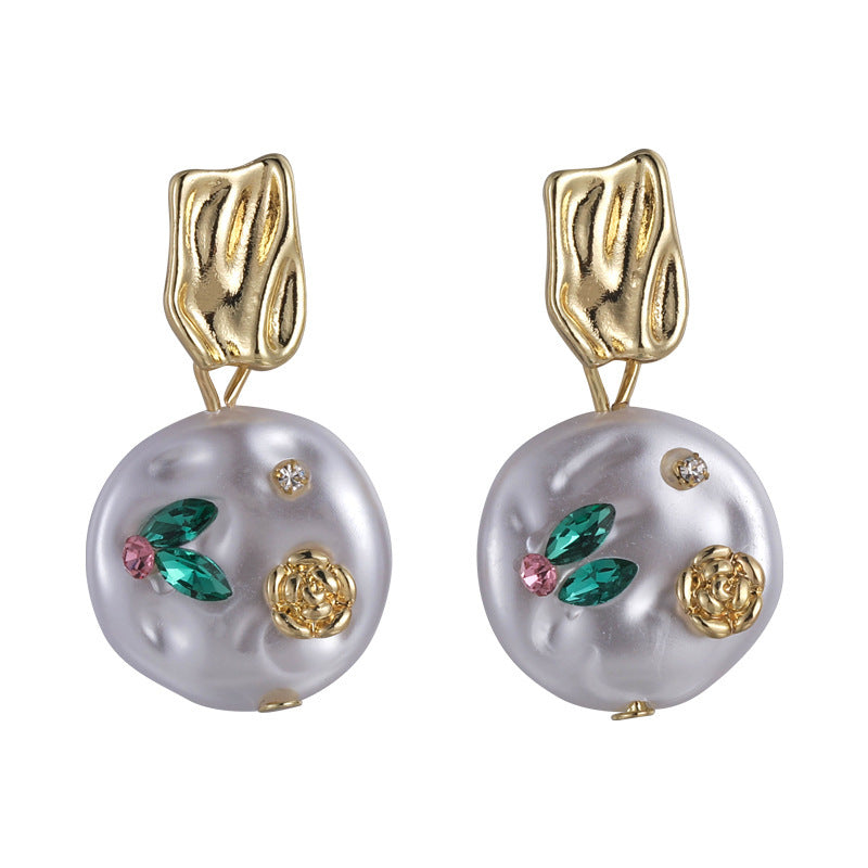 Delicate Artisan Pearl Earring