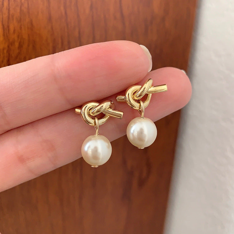 Delicate Artisan Pearl Earring
