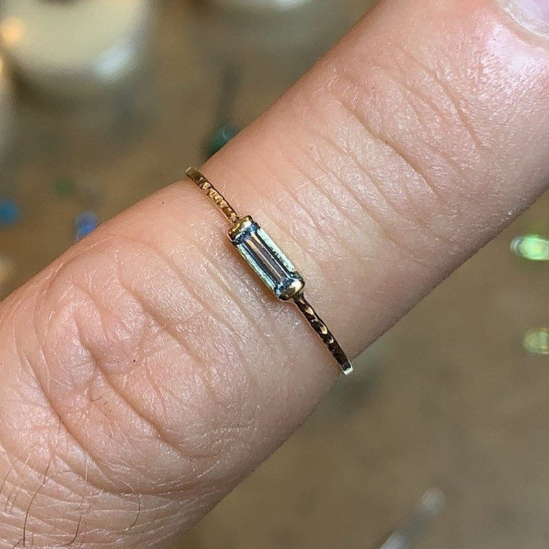 Delicate Artisan Gold Ring
