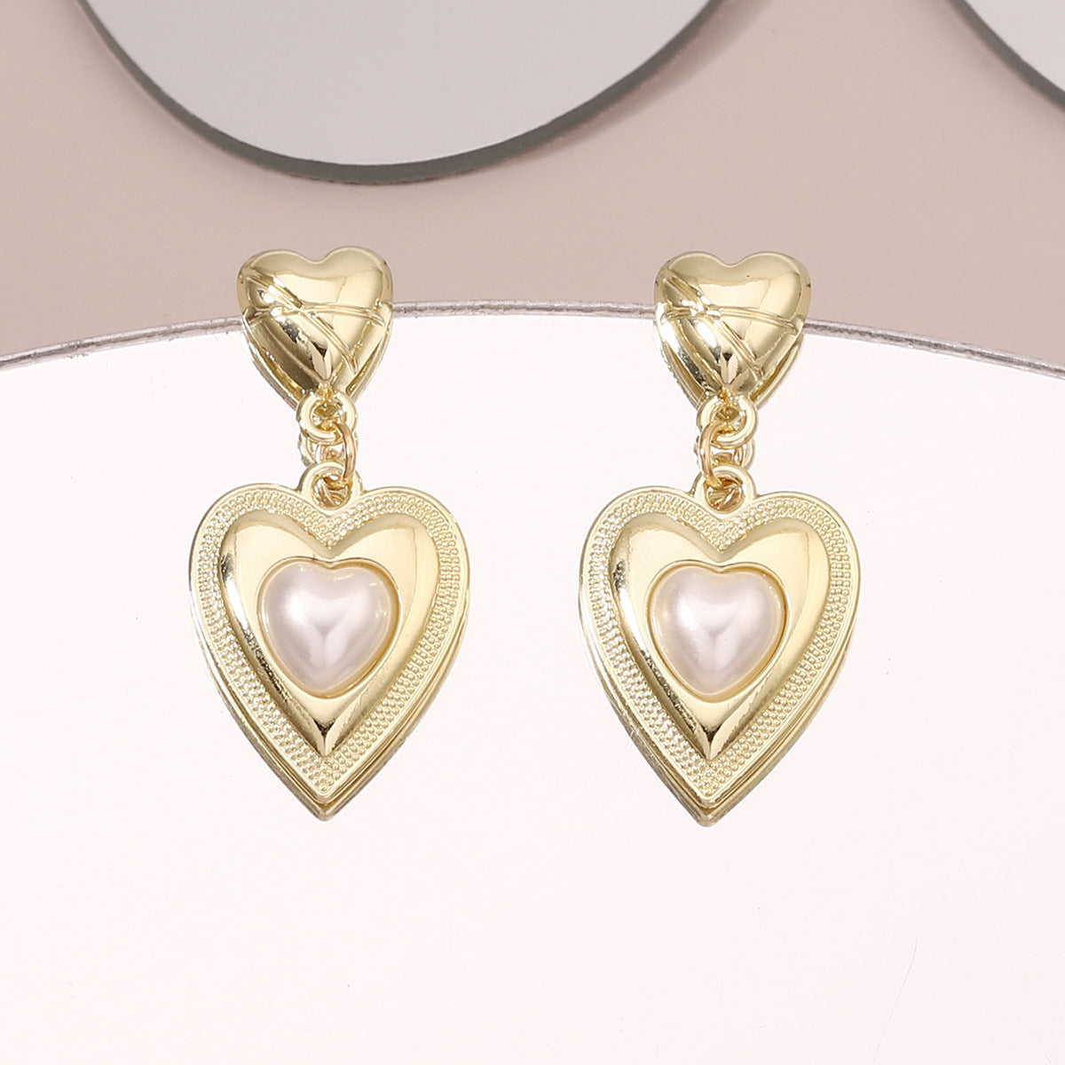 Vintage Handmade Gold Earring