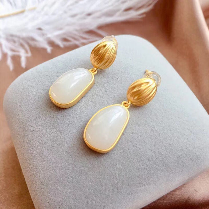 Vintage Handmade Gold Earring
