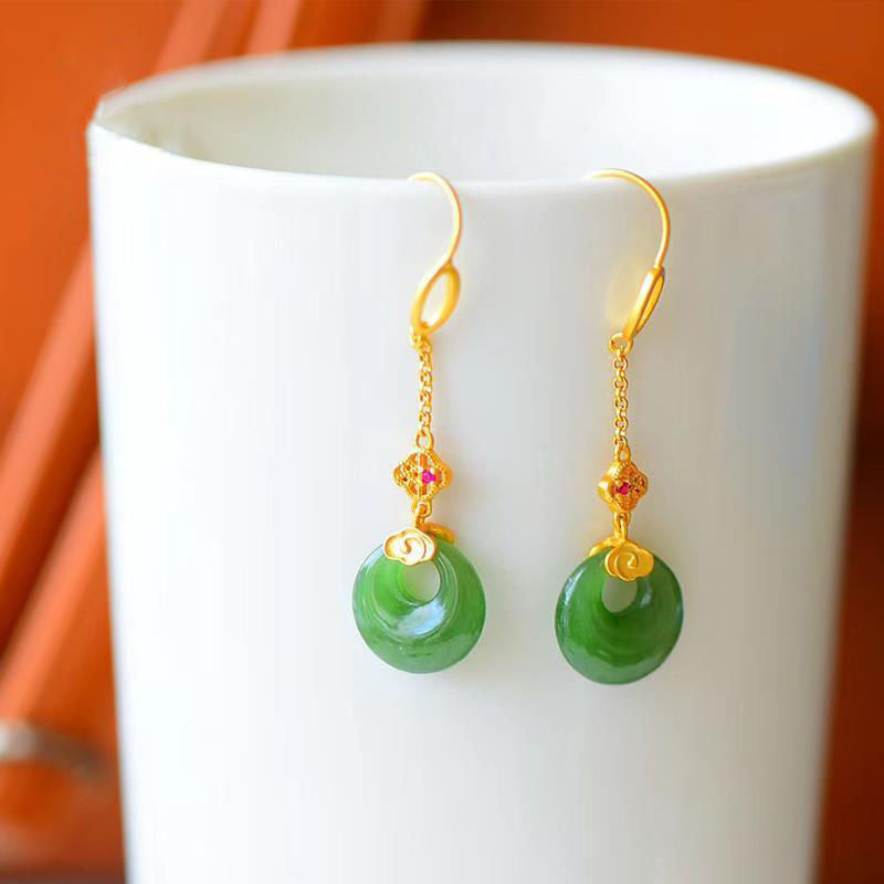Delicate Artisan Gold Earring