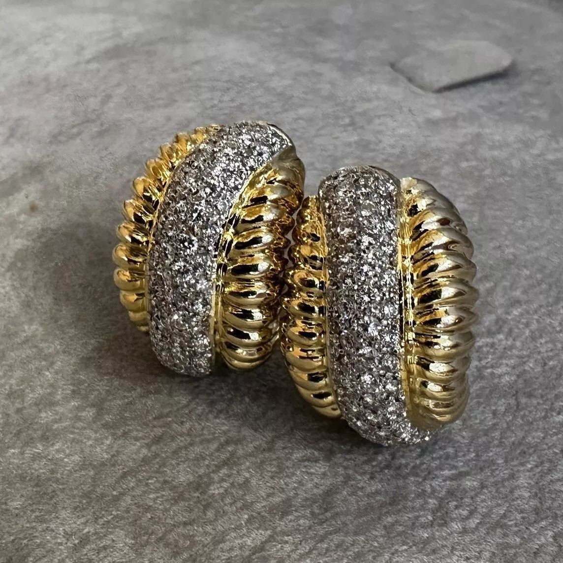 Delicate Artisan Gold Earring